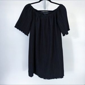 English Factory black off-shoulder LBD dress S